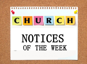 Notices for Sunday, 12th November 2023