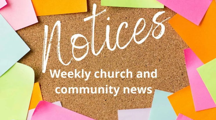 Notices for Sunday, 15th October 2020